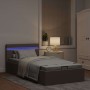 Cama canapé hidráulica almacenaje sin colchón taupe 100x200cm