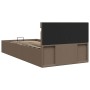 Cama canapé hidráulica almacenaje sin colchón taupe 100x200cm