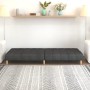 Sofá cama de 2 plazas tela gris oscuro