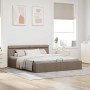 Cama canapé hidráulica almacenaje sin colchón taupe 160x200 cm