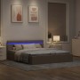 Cama canapé hidráulica almacenaje sin colchón taupe 160x200 cm