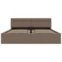 Cama canapé hidráulica almacenaje sin colchón taupe 160x200 cm