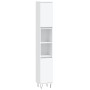 Juego de muebles de baño 3 pzas madera contrachapada blanco
