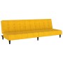 Sofá cama de 2 plazas terciopelo amarillo en Sofás | Comprar online en Foro24