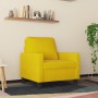 Sillón de terciopelo amarillo 60 cm