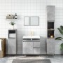 2-teiliges Badezimmermöbelset aus betongrauem Sperrholz von vidaXL, Badezimmermöbel - Ref: Foro24-3190225, Preis: 182,63 €, R...