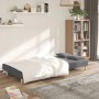Sofá cama de 2 plazas con dos almohadas tela gris claro en Sofás | Comprar online en Foro24