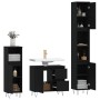 Juego de muebles de baño 3 pzas madera contrachapada negro de vidaXL, Muebles de baño - Ref: Foro24-3190222, Precio: 207,09 €