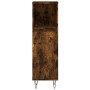 3-teiliges Badezimmermöbel-Set aus geräuchertem Eichensperrholz von vidaXL, Badezimmermöbel - Ref: Foro24-3190226, Preis: 192...