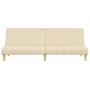 Sofá cama de 2 plazas tela color crema