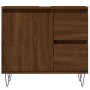 3-teiliges Badezimmermöbel-Set aus braunem Eichensperrholz von vidaXL, Badezimmermöbel - Ref: Foro24-3190228, Preis: 208,25 €...