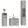3-teiliges Badezimmermöbelset aus grauem Sonoma-Sperrholz von vidaXL, Badezimmermöbel - Ref: Foro24-3190227, Preis: 193,91 €,...