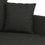 Sofá de 3 plazas de tela negro 180 cm