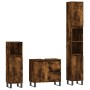 3-piece bathroom furniture set smoked oak plywood by vidaXL, Bathroom furniture - Ref: Foro24-3190234, Price: 198,89 €, Disco...