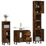 3-piece bathroom furniture set smoked oak plywood by vidaXL, Bathroom furniture - Ref: Foro24-3190234, Price: 198,89 €, Disco...