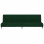 Sofá cama de 2 plazas terciopelo verde oscuro