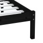 Schwarzer Einzelbettrahmen aus Massivholz, 75 x 190 cm von vidaXL, Betten und Lattenroste - Ref: Foro24-3100553, Preis: 111,2...