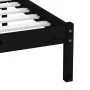 Black solid wood single bed frame 75x190 cm by vidaXL, Beds and slatted bases - Ref: Foro24-3100553, Price: 114,55 €, Discoun...