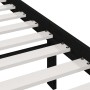 Solid black pine wood bed frame 75x190 cm by vidaXL, Beds and slatted bases - Ref: Foro24-3100987, Price: 120,09 €, Discount: %