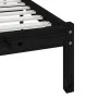 Estructura de cama madera maciza de pino negro 75x190 cm de vidaXL, Camas y somieres - Ref: Foro24-3100987, Precio: 121,80 €,...
