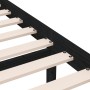 Schwarzer Einzelbettrahmen aus Massivholz, 75 x 190 cm von vidaXL, Betten und Lattenroste - Ref: Foro24-3101182, Preis: 115,5...