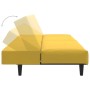 Sofá cama de 2 plazas terciopelo amarillo