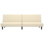 Sofá cama de 2 plazas terciopelo color crema