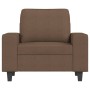 Sillón de tela marrón 60 cm