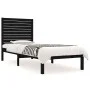 Estructura de cama madera maciza individual negra 75x190 cm de vidaXL, Camas y somieres - Ref: Foro24-3104572, Precio: 126,59...