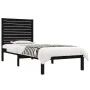 Estructura de cama madera maciza individual negra 75x190 cm de vidaXL, Camas y somieres - Ref: Foro24-3104572, Precio: 126,59...