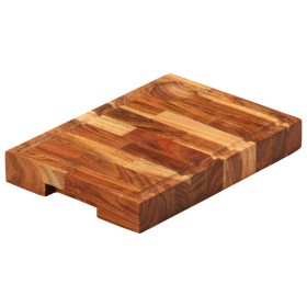 Tabla de cortar madera maciza de acacia 30x21x4 cm
