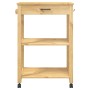Carrito de cocina MONZA madera maciza de pino 60x40x90 cm