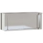 Armario de pared de cocina puertas correderas acero inoxidable