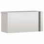 Armario de pared de cocina con estante acero inoxidable