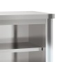 Armario de pared de cocina con estante acero inoxidable