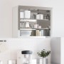 Armario de pared de cocina con estantes acero inoxidable