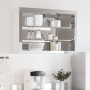 Armario de pared de cocina con estantes acero inoxidable