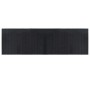 Alfombra rectangular bambú negro 60x200 cm