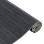 Alfombra rectangular bambú gris 60x200 cm