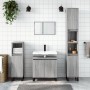 Set de muebles de baño 3 pzas madera contrachapada gris sonoma de vidaXL, Muebles de baño - Ref: Foro24-3190289, Precio: 175,...