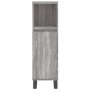 Set de muebles de baño 3 pzas madera contrachapada gris sonoma de vidaXL, Muebles de baño - Ref: Foro24-3190289, Precio: 175,...