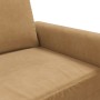 Sillón de terciopelo marrón 60 cm