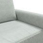 Sofá de 2 plazas de terciopelo gris claro 120 cm