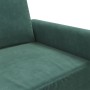 Sofá de 2 plazas de terciopelo verde oscuro 120 cm