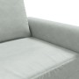 Sofá de 2 plazas de terciopelo gris claro 140 cm