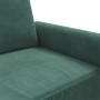 Sofá de 2 plazas de terciopelo verde oscuro 140 cm