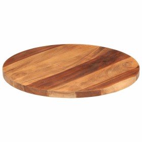 Tablero de mesa redonda madera maciza de acacia 25-27 mm 50 cm Tablero de mesa redonda madera maciza de acacia 25-27 mm 50 cm