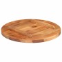 Tablero de mesa redonda madera maciza de acacia 25-27 mm 50 cm