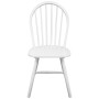 Esszimmerstühle 2 Stück massives Gummiholz weiß von vidaXL, Essstühle - Ref: Foro24-242026, Preis: 207,84 €, Rabatt: %