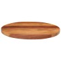 Tablero de mesa redonda madera maciza de acacia 25-27 mm 50 cm